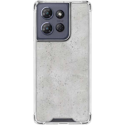 Light Grey Concrete Moto G Power 5G (2025) Clear Case